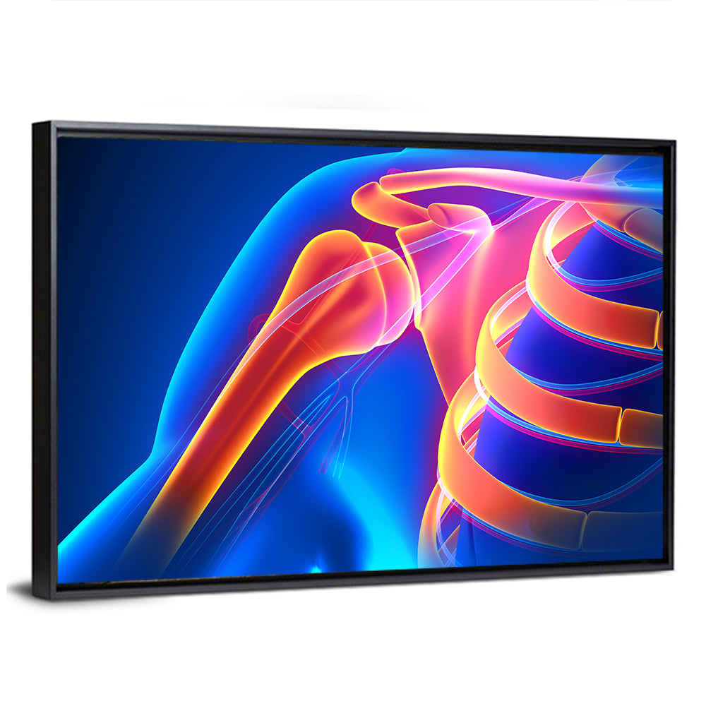 Shoulder Pain Anatomy Study Wall Art