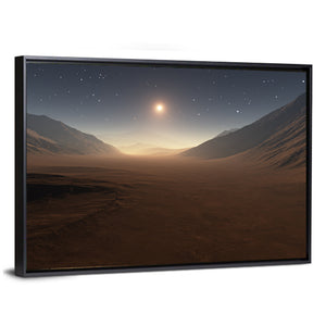 Sunset on Mars Wall Art