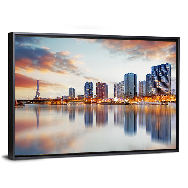 Paris Skyline with Eiffel Tower Wall Art