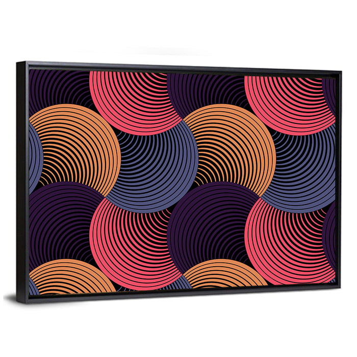 Ornate Petal Grid Ii Wall Art as a framed canvas