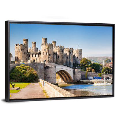 Conwy Castle and Arched Bridge Wall Art