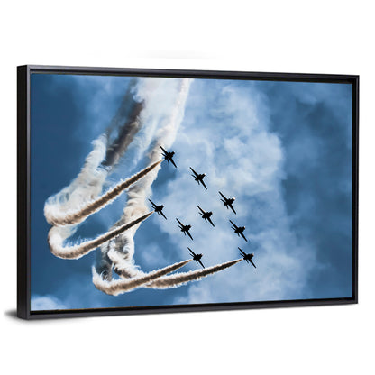Nine-jet Aerobatic Formation Wall Art