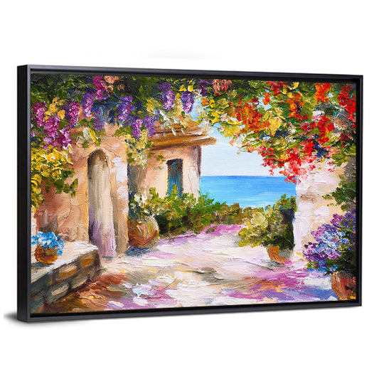 Mediterranean Summer Terrace Wall Art