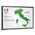 Italy Map Wall Art