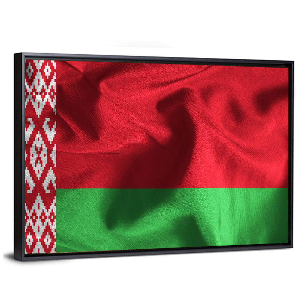 Waving Flag of Belarus Wall Art