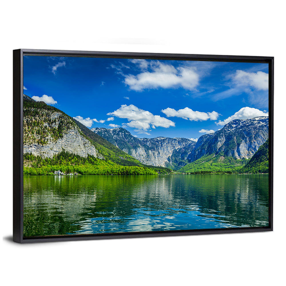 Hallstatt Lake Reflection Wall Art
