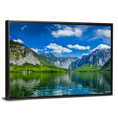 Hallstatt Lake Reflection Wall Art