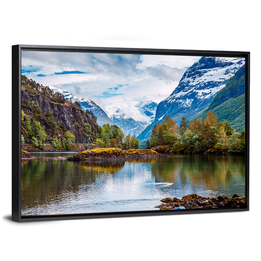 Norwegian Mountain Reflection Wall Art
