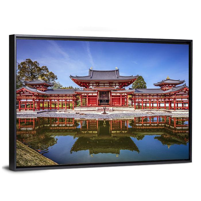 Byodoin Phoenix Hall Uji Japan Wall Art as a framed canvas