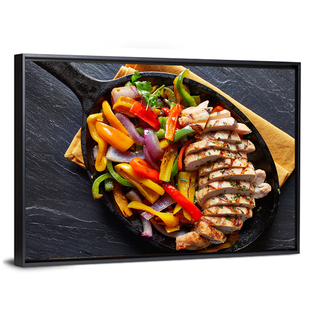 Mexican Grilled Chicken Fajitas Wall Art