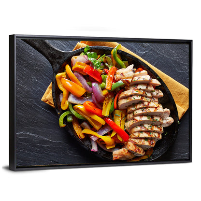 Mexican Grilled Chicken Fajitas Wall Art
