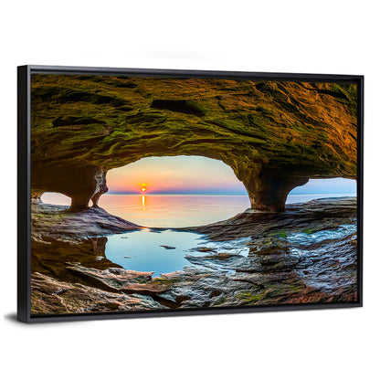 Chapel Rock Sunset, Lake Superior Wall Art