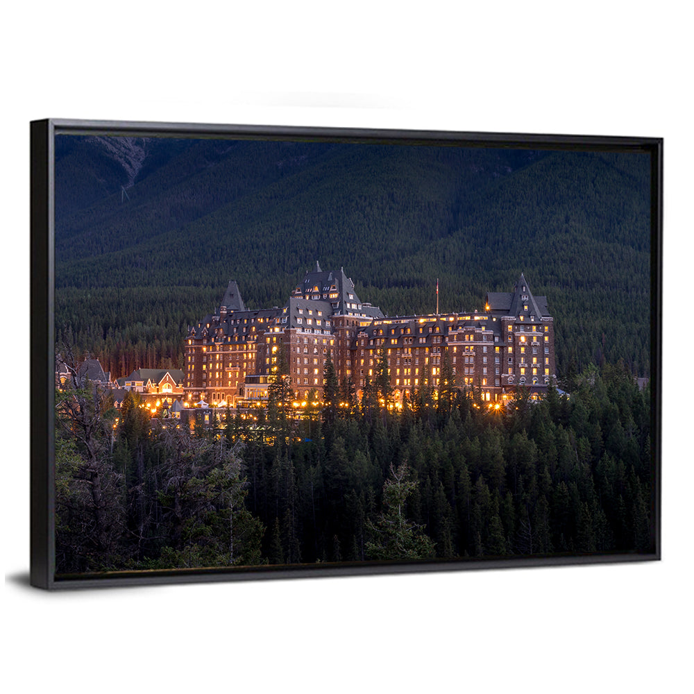 Fairmont Banff Springs at Dusk Wall Art