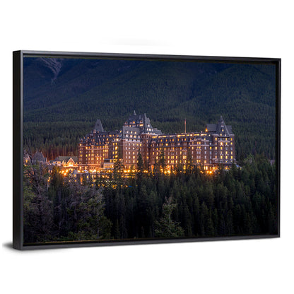 Fairmont Banff Springs at Dusk Wall Art