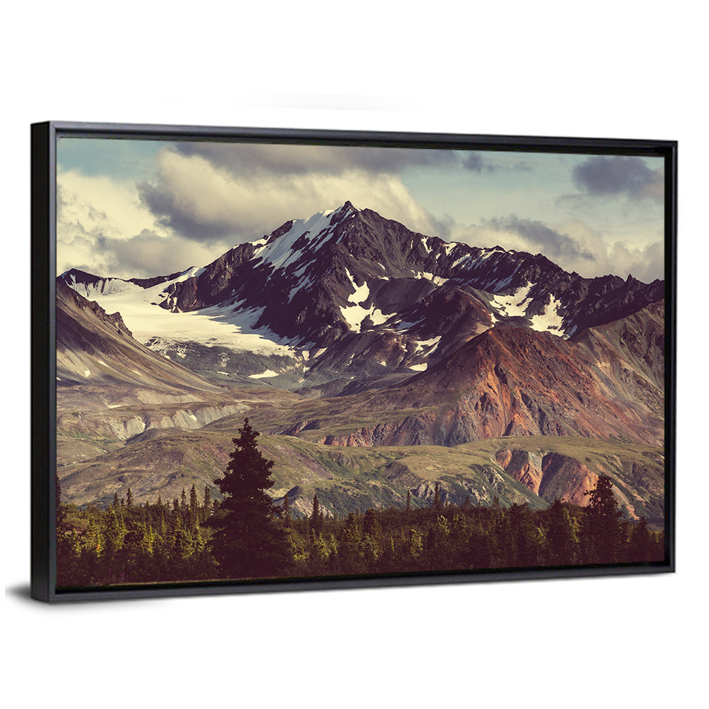 Snow Capped Alaska Peak Wall Art