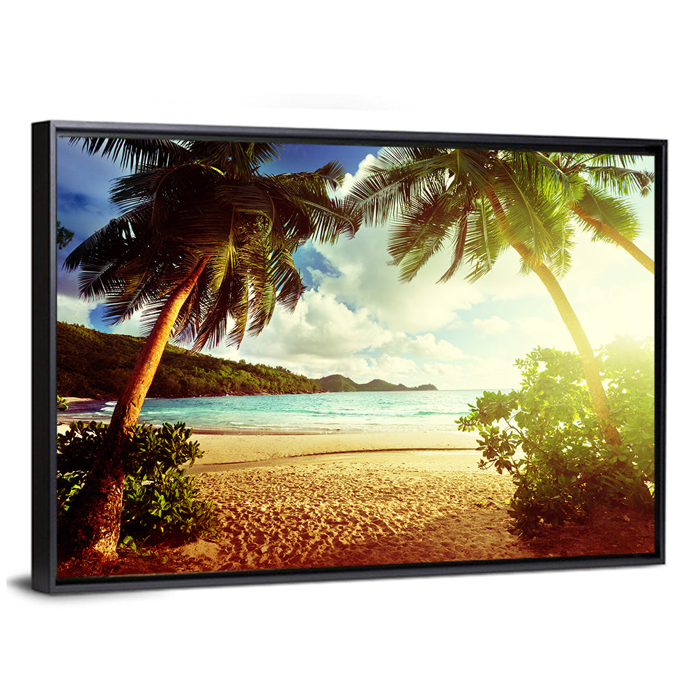 Takamaka Beach Sunset Wall Art