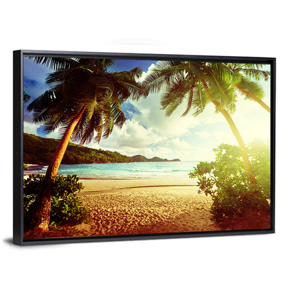 Takamaka Beach Sunset Wall Art