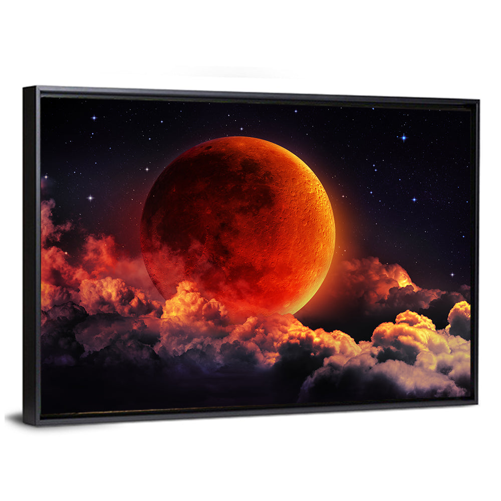 Blood Moon Eclipse Wall Art