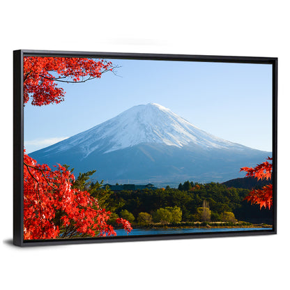 Mount Fuji Framed by Autumn Maples Wall Art