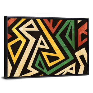 African Geometric Pattern Wall Art