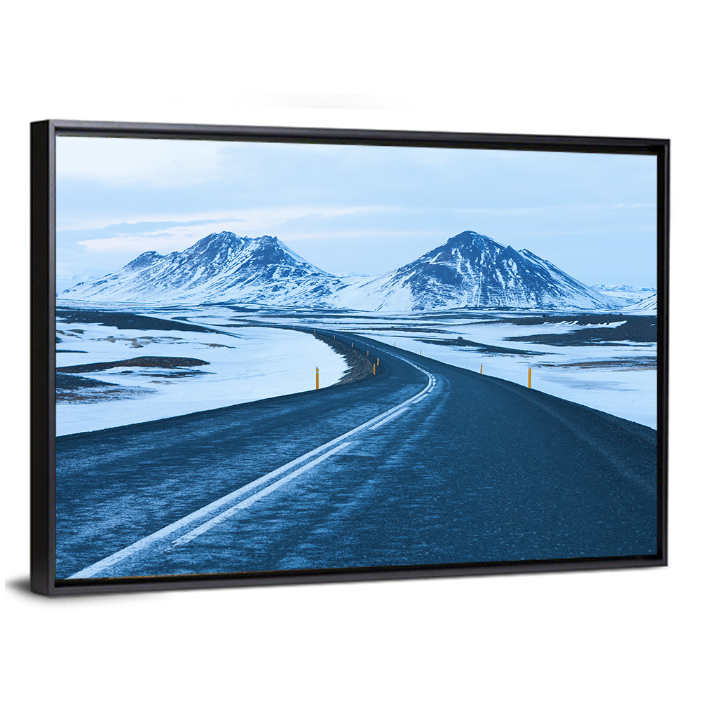 Iceland Ring Road to Snowy Peaks Wall Art