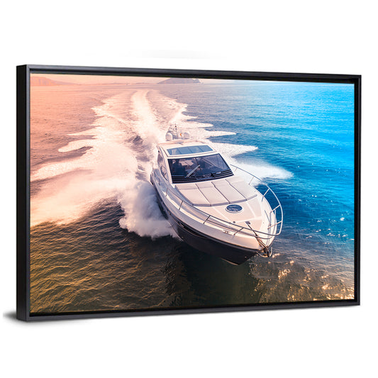 Luxury Motorboat in Motion Wall Art