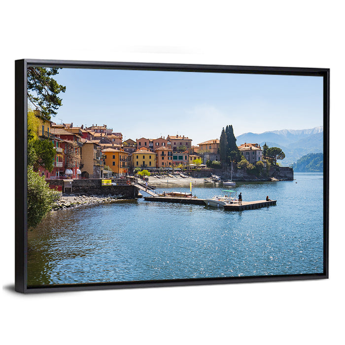 Varenna, Lake Como Wall Art as a framed canvas