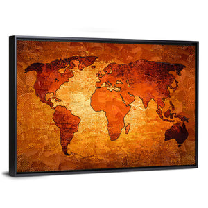 Artistic World Map Wall Art