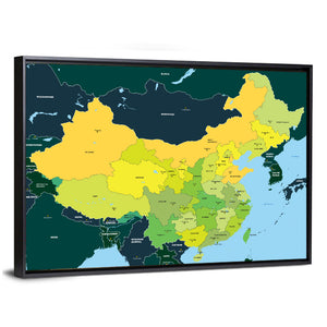 Map Of China Wall Art