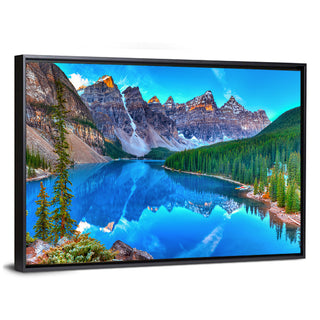 Moraine Lake Sunrise Reflection Wall Art