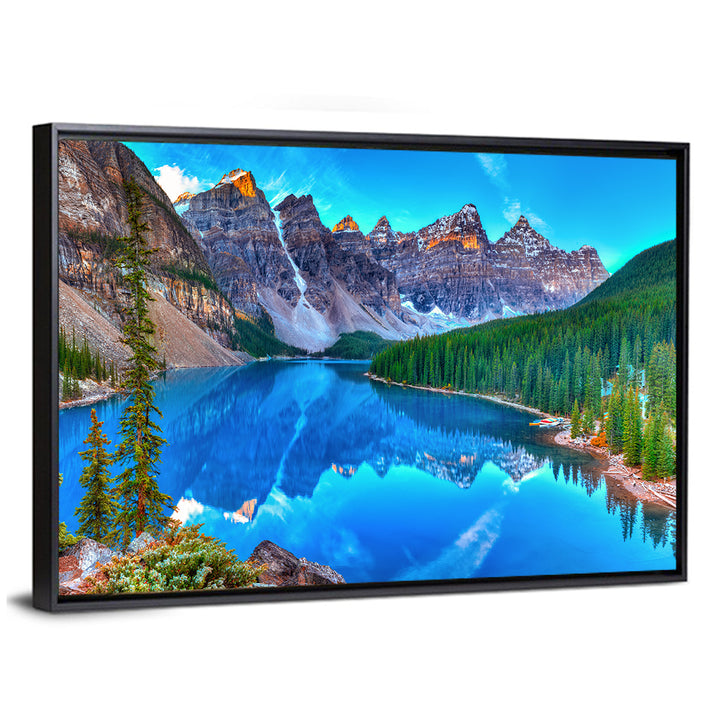 Moraine Lake Sunrise Reflection Wall Art