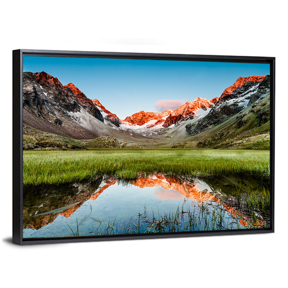 Austrian Peaks Mirrored in Lake Wall Art