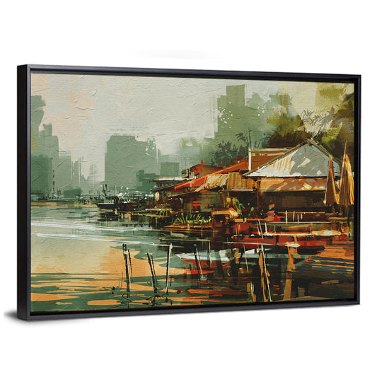 Old Fishing Village Artwork Wall Art