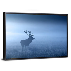 Red Deer Stag Silhouette Wall Art