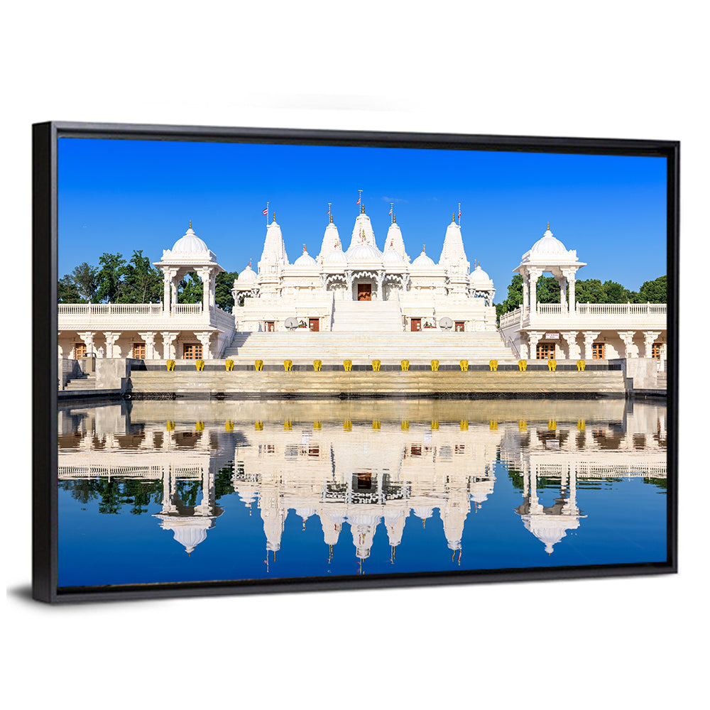 Ornate White Hindu Temple, Atlanta Wall Art