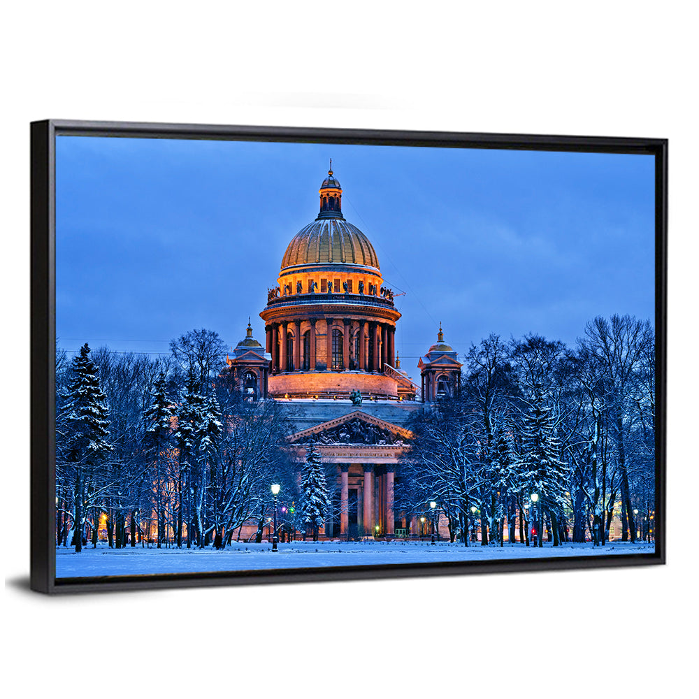 Saint Isaac's Cathedral at Night Wall Art