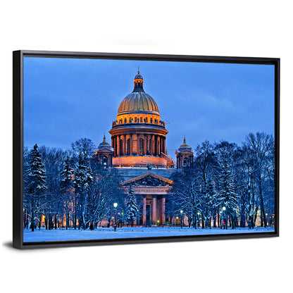 Saint Isaac's Cathedral at Night Wall Art