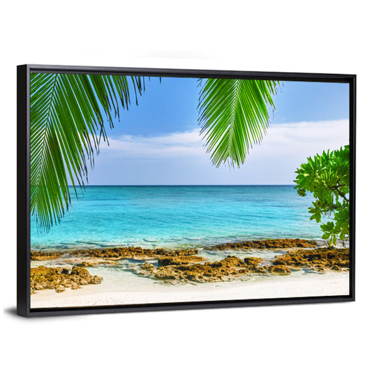 Tropical Island in Maldives Wall Art