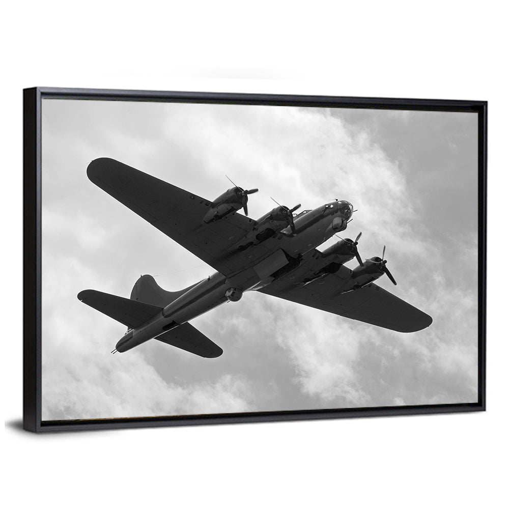 B-17 Heavy Bomber in Flight Wall Art
