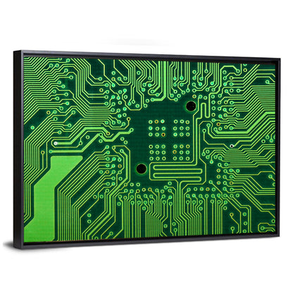 Microchip Connection Grid Wall Art