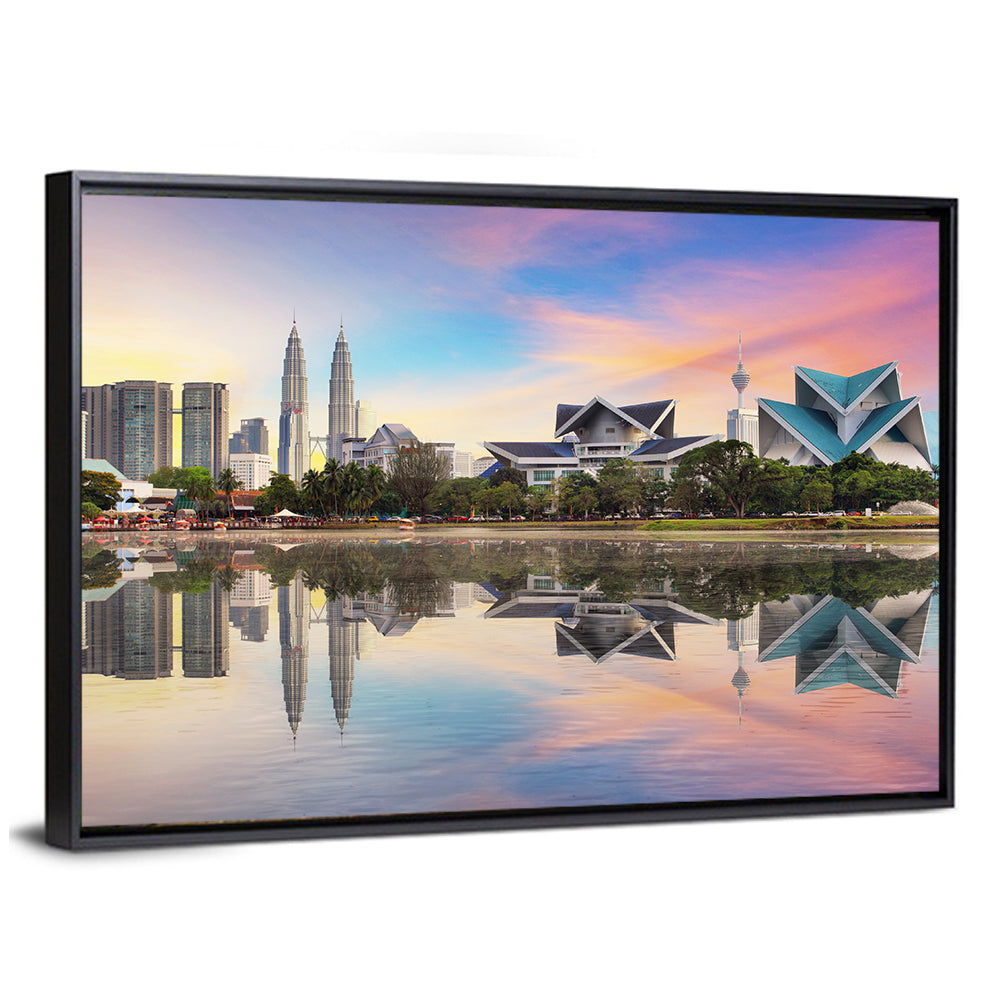 Kuala Lumpur Skyline at Titiwangsa Park Wall Art
