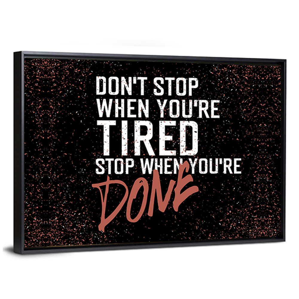 Distressed Motivational Quote Wall Art