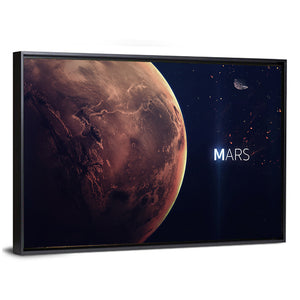 Mars Planet Close-Up Wall Art