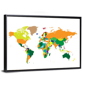 World Map Vector Wall Art