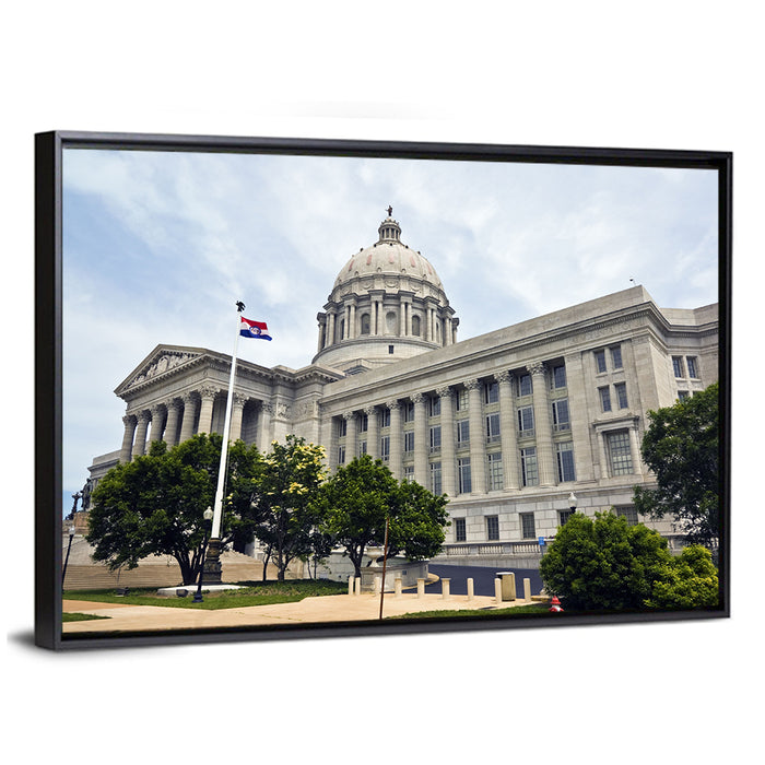 Missouri State Capitol, Jefferson City Wall Art as a framed canvas