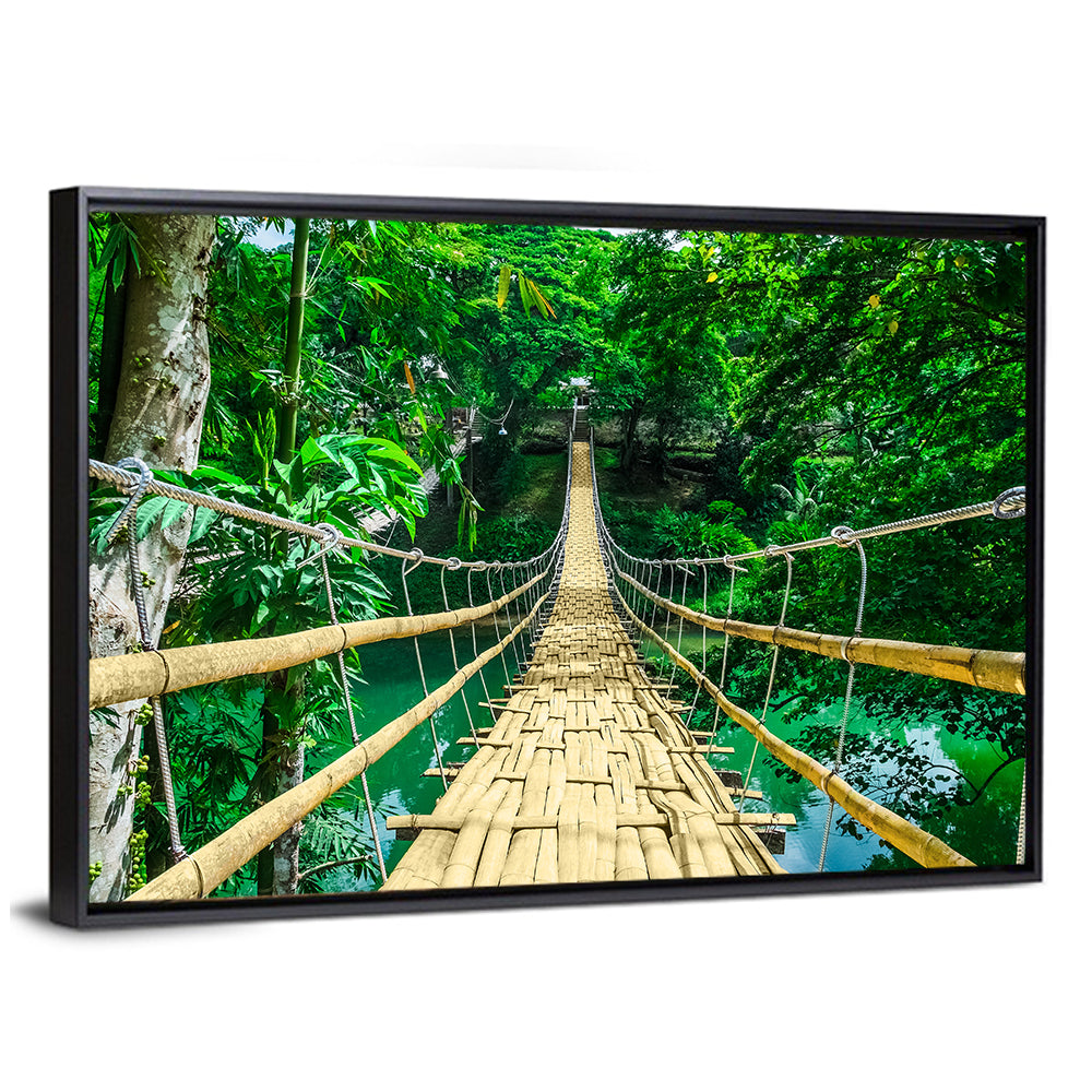 Bamboo Pedestrian Bridge Wall Art