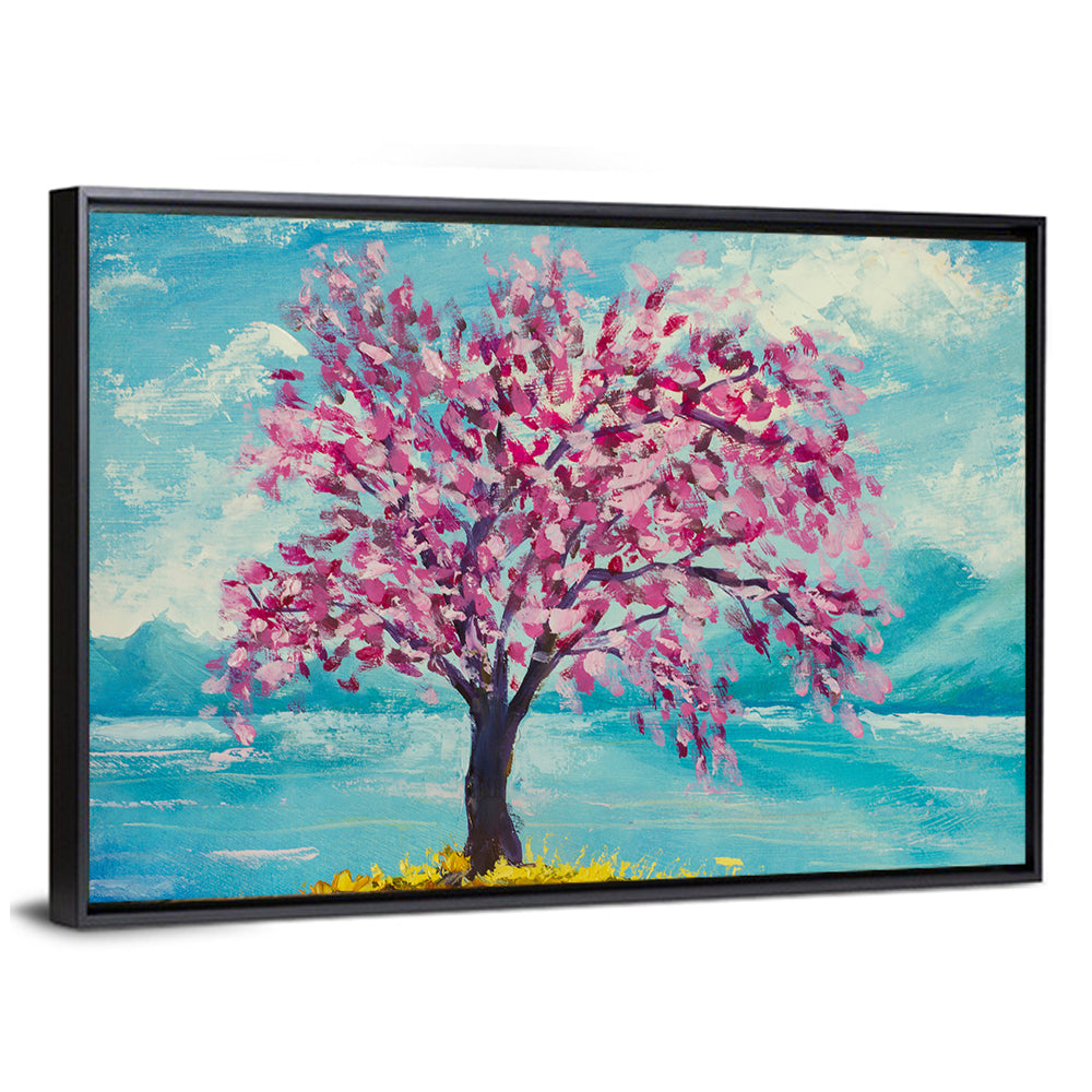 Sakura Island with Pink Blossoms Wall Art