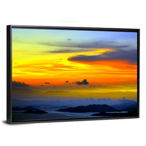 Tranquil Sunset Over Ocean Wall Art