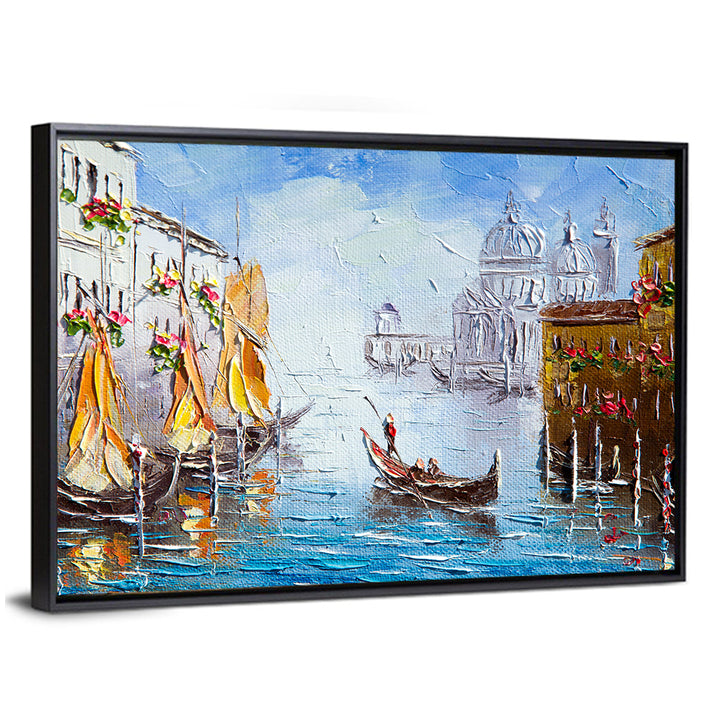 Venetian Canal Watercolor Wall Art