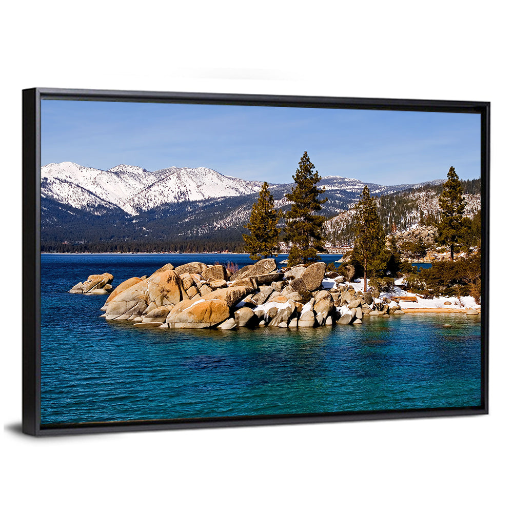 Lake Tahoe Winter Shoreline Wall Art